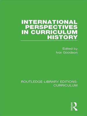 cover image of International Perspectives in Curriculum History